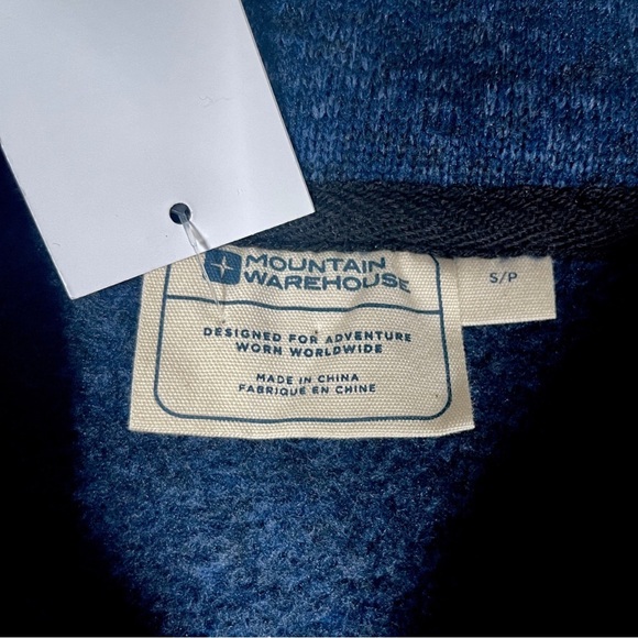 Mountain warehouse men navy blue pullover fleece sweater Size: Small - Picture 6 of 7